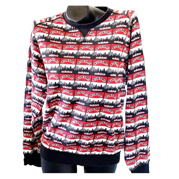 Rare Adidas Run Dmc Sweatshirt Size 